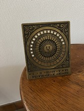 Ewiger Kalender Antik Tischkalender Messing Alt Dekoration Schreibtisch Vintage