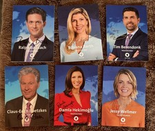 6 Autogrammkarten Tagesschau