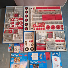 Großes Konvolut,Fischer Technik,Sammlung,Baukästen,Bauset,vintage,70er,Dachboden