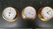 Barigo Marine Uhr, Thermometer, Hygrometer, Barometer, Messing, wie Schatz
