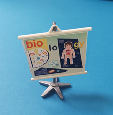 Playmobil 9453 Große Schule Ersatzteil Zubehör Aufsteller Biologie