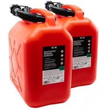  2x Benzinkanister rot 10L Kanister Reservekanister UN-Zulassung