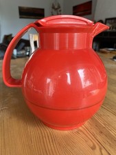 Rotpunkt Thermoskanne Lotti Nr. 360 rot Isolierkanne mit Deckel Vintage H 21 cm