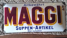 Sehr schönes, altes Emailschild Orginal von MAGGI