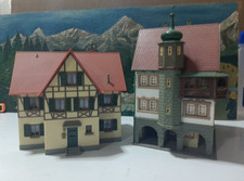 AUHAGEN, VOLLMER ? - H0 - 2x Bürgerhaus Fachwerkhaus - H19