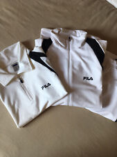 Toller Sportswear Anzug Damen von "FILA" 3 teilig Gr.M / 38 weiß mit schwarz NEU