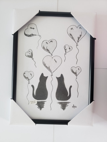 Original katzensilhouette mit - katzensilhouette,