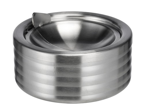 Edelstahl aschenbecher mit - edelstahl,