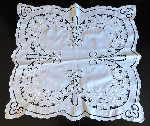 Antik leinen mitteldecke - leinen,