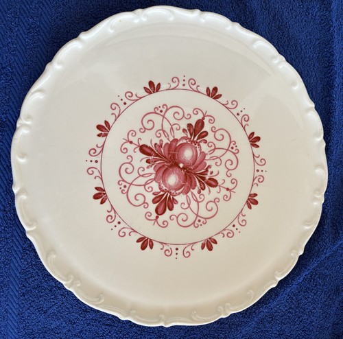 Tortenplatte weiß mit - , rosa