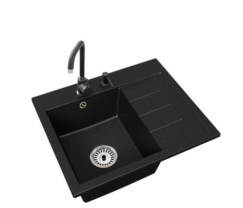 Waschbecken aus schwarz