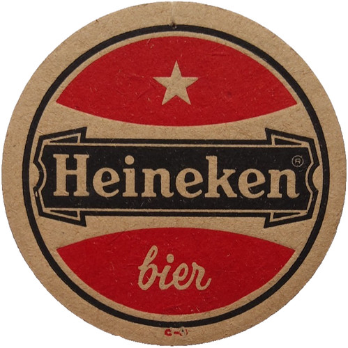 Alter bierdeckel heineken - bierdeckel,
