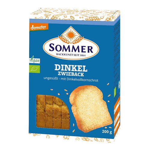 Dinkel zwieback ungesüßt - -,