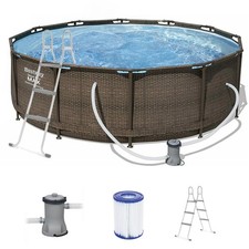 Bestway steel pro max rundpool - steel,