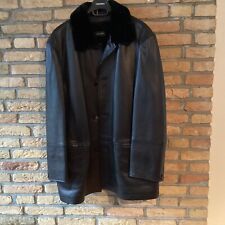 eleganter Herren Leder-Kurzmantel, Milestone dunkelbraun, Gr. 50 fällt gut aus