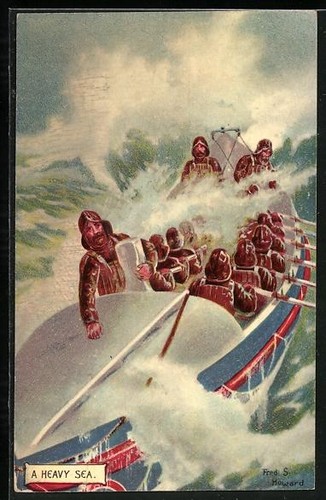 Künstler heavy sea - künstler-ak,