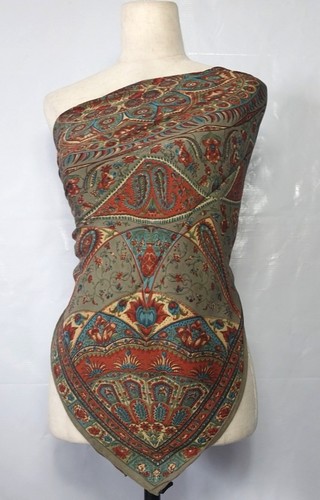 Vintage seidentuch silk scarf - seidentuch.,