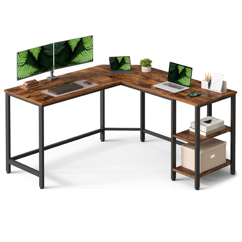 Corner desk shaped computer - desk,,