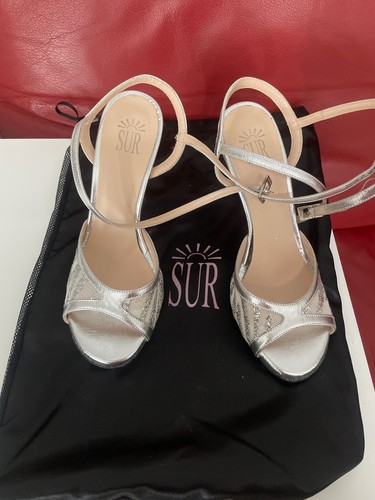 Tangoschuhe sur silber - tangoschuhe,