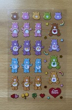 ?Glücksbärchis - Care Bears Sticker - Vintage Sticker - Glitzer?