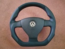 VW GOLF V 5 TOURAN CEDDY PASSAT   LENKRAD LEDER MIT AIRBAG