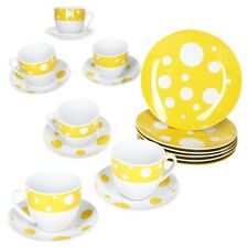 18tlg Kaffeeservice Pula gelb