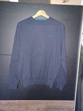 La Martina Herren Pullover XL slimfit, Dunkel Blau Feinstrick Rundhalsausschnitt