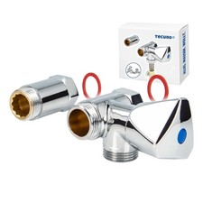 tecuro Batterie- Geräteventil Anschlußventil für Wandarmaturen Abgang Kaltwasser