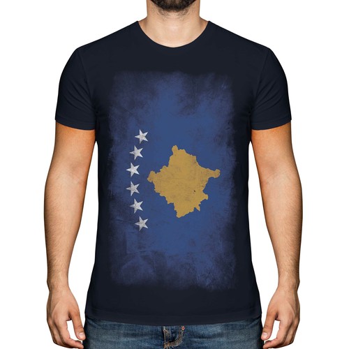 Kosovo faded flag - faded,