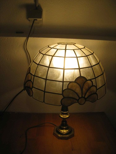 Alte messing tischlampe - alte,