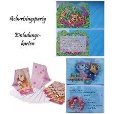 6 Stk. Einladungskarten