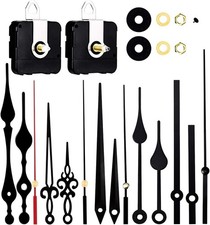 Schwarzes Quarz-Uhrwerk-Set