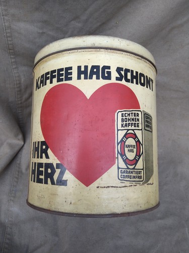 Blechdose 1934 kaffee hag - kaffee,