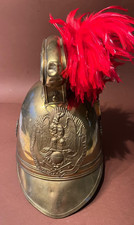 Alter Feuerwehr Messing Helm