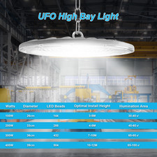 UFO LED Hallenbeleuchtung Deckenstrahler Werkstattleuchte Industrielampe Lamp DE