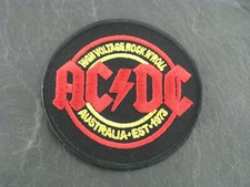 Patches Aufbügler Aufnäher  AC-DC high voltage  RocK'N'Roll Hard Rock Blues