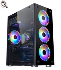 Midi Tower PC ATX Glas Gaming Micro-ATX Mini-ITX Gehäuse Gamer USB 3.0 Hallo