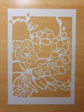 Schablone Blüte 2 Ornament