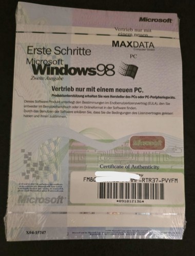 Microsoft windows - microsoft, 98