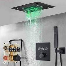 Schwarz Thermostat Unterputz