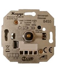 Kopp 8455 Druckwechsel-Dimmer Sockel, Phasenan-undPhasenabschitt, LED 3-100