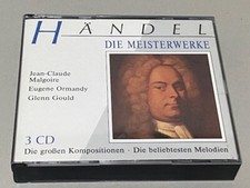 3 CDs Box - GEORG FRIEDRICH HÄNDEL - DIE MEISTERWERKE - Sony 1992 - sehr gut