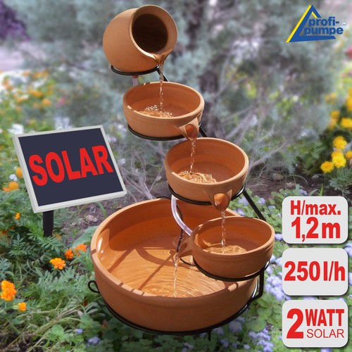 Solar gartenbrunnen - solar,