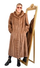 US5731 REAL MINK FUR COAT