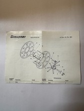 Graupner Nr. 581 Schaufelrad SET  RC BAU  Bauanleitung #99/12