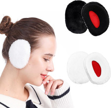 2 Paar Plüsch Ohrenwärmer