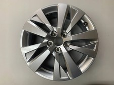 1x Alufelge 17 Zoll 7.0" 5x108 42ET Glanz Silber 9809687177 Peugeot 5008