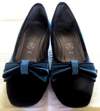 Damen Schuhe 38 dunkel türkis VIA Milano Halbschuhe Pumps Größe 5 Weite F 1/2