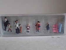 Preiser Länderbahn Passanten in  Winter kleidung um 1900 12184 H0 1:87 OVP 6Fig