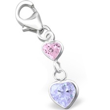 Herz charm k545o kristall echt - k545o,